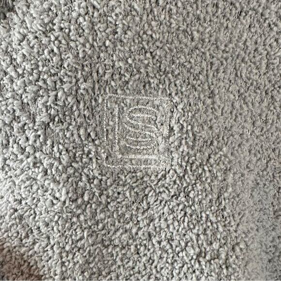 EUC | Laundry | Fleece Open Bath Robe | Gray | 1X - Picture 5 of 12